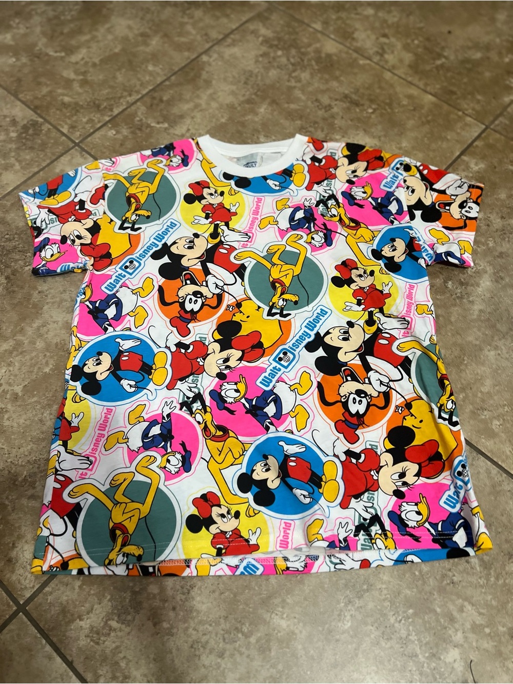Disney Multicolor Mickey & Friends All-Over Graphic Tee